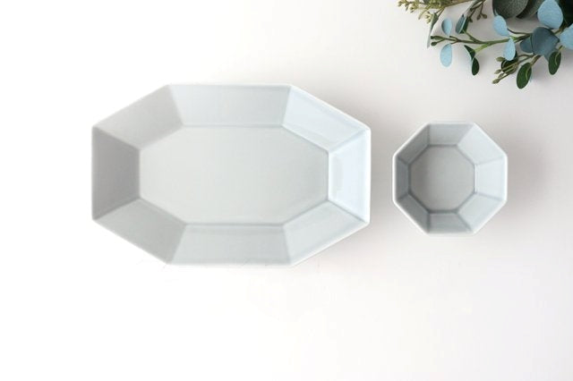 Octagonal Small Bowl Gray | Kobachi Mino Ware