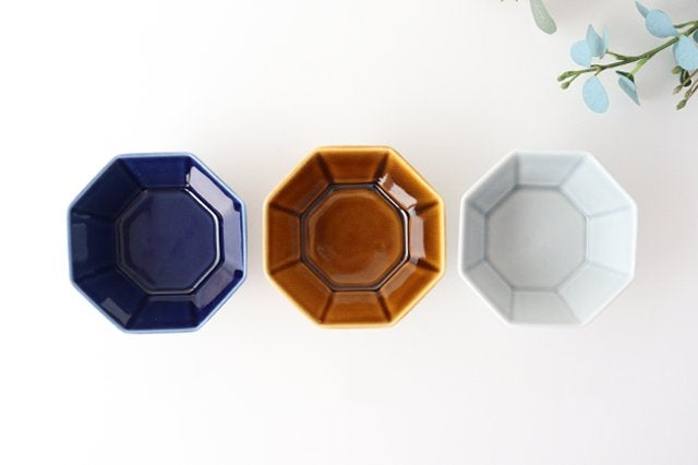 Octagonal Small Bowl Blue | Kobachi Mino Ware