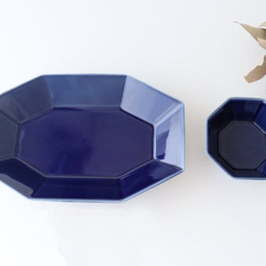 Octagonal Small Bowl Blue | Kobachi Mino Ware