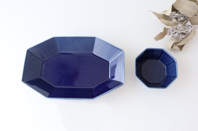 Octagonal Small Bowl Blue | Kobachi Mino Ware