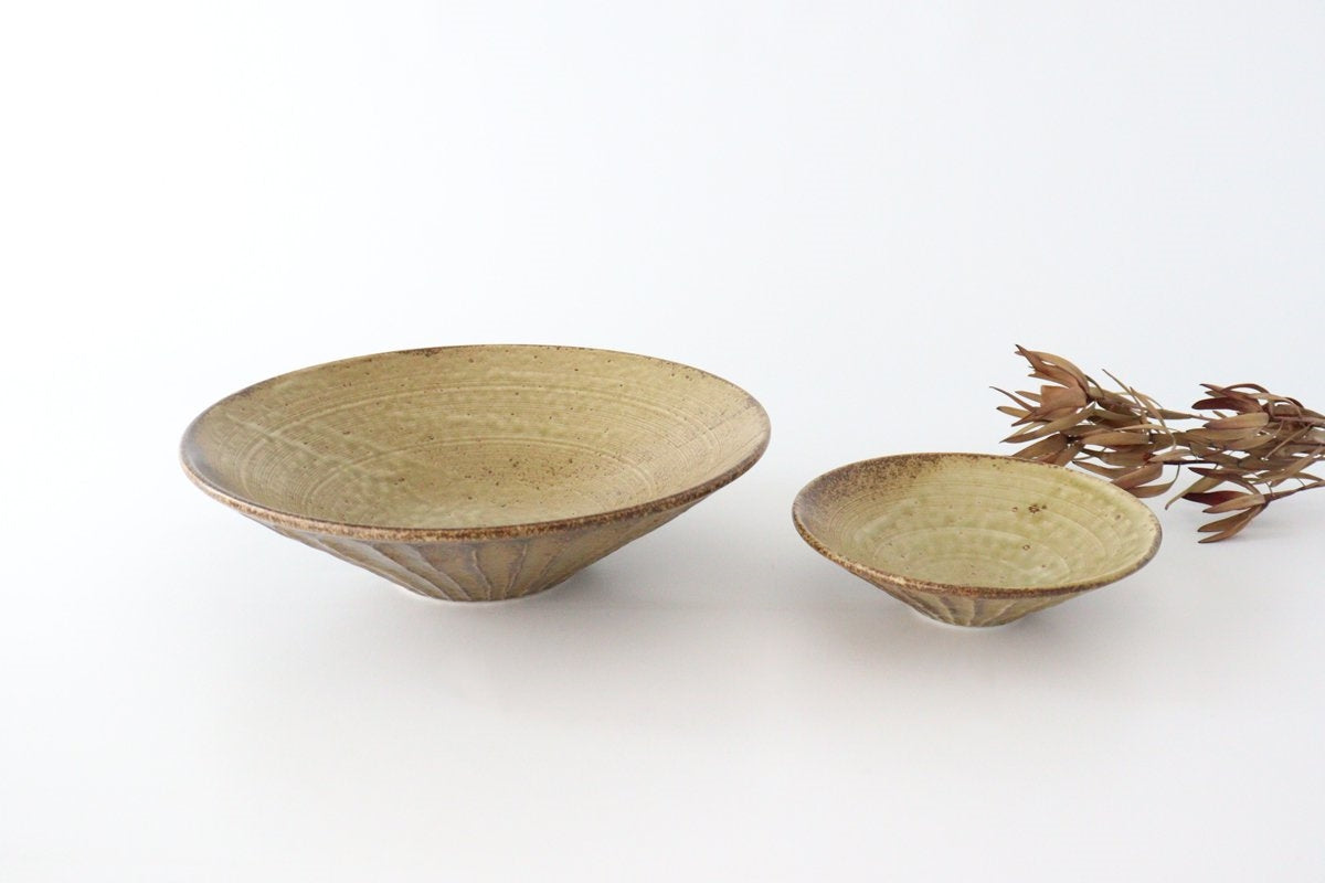 Wakura Shallow Bowl L | Serving Bowl Mino Ware