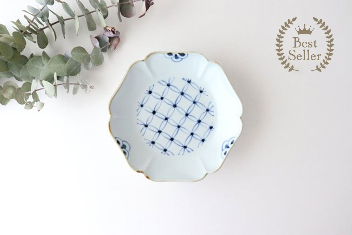 Flower-shaped Plate Shippo Pattern | Arita Ware