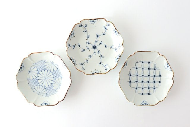 Flower-shaped Plate Shippo Pattern | Arita Ware