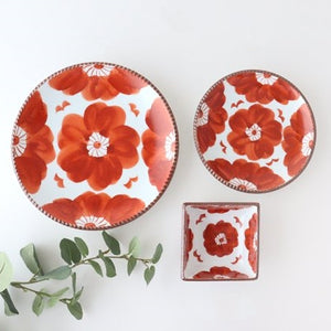 Round Plate Red Sophia Large | Arita Ware