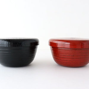 Ishikawa SHIPPOHDO Lacquerware Bowl Set Negoro  | Serving Bowl