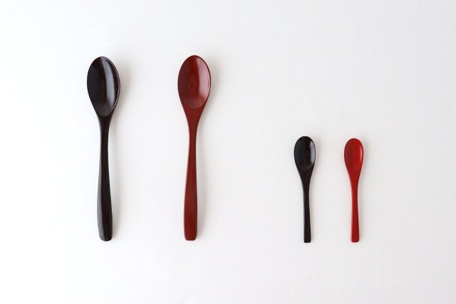 Ishikawa Shippohdo Lacquerware Cury Spoon Black