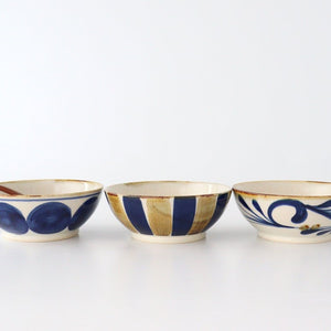 Flat Bowl Round-row Indigo | Serving Bowl Hasami Ware