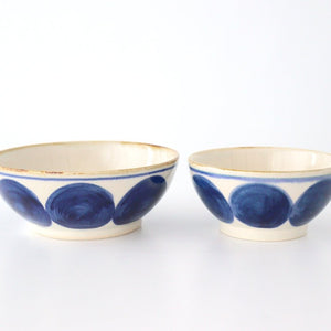 Flat Bowl Round-row Indigo | Serving Bowl Hasami Ware