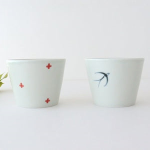 Soba choko swallow porcelain Arita ware