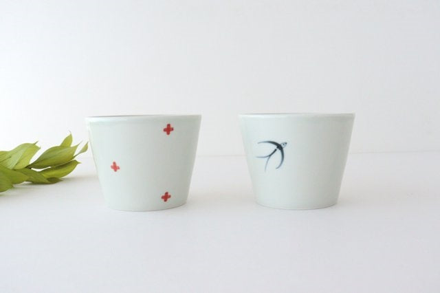 Soba choko swallow porcelain Arita ware