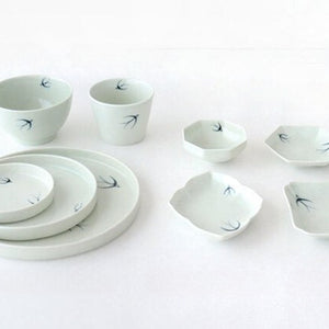 Soba choko swallow porcelain Arita ware