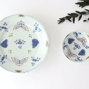 Round Plate Flower and Butterfly 19.5cm/7.7in | Arita Ware