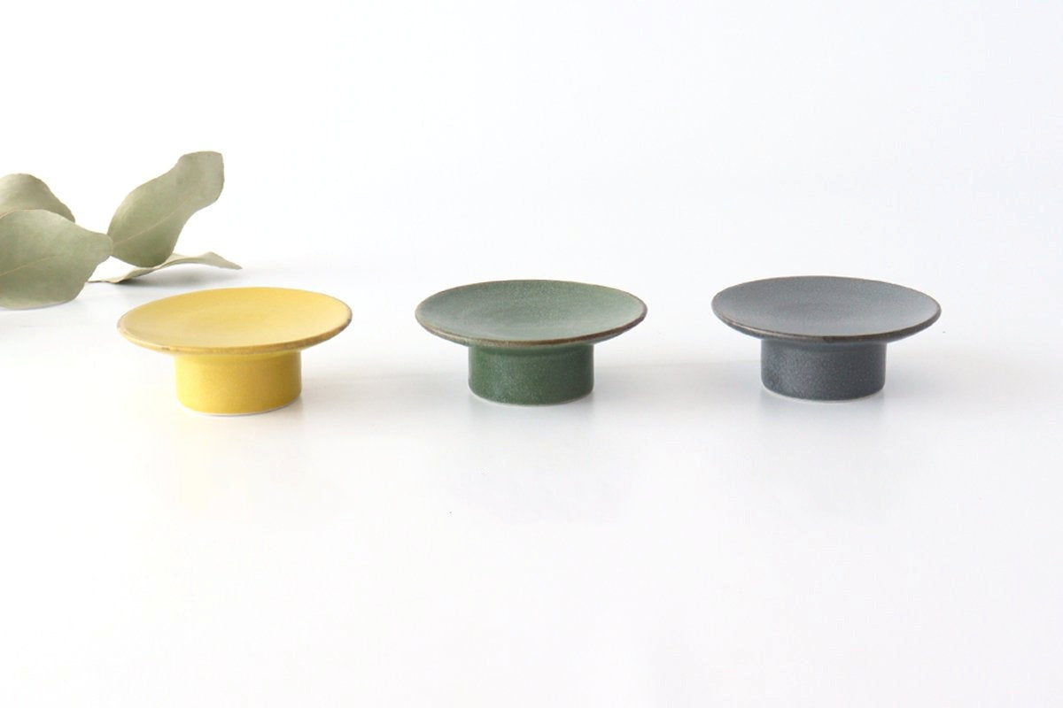 kei Small Compote Green 7.5cm/5.9in | Mino Ware