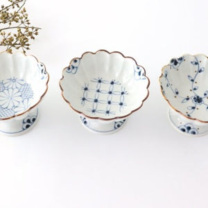 Dessert Cup Vine Blue Arabesque | Compote Arita Ware