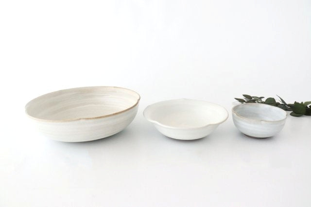 Flower Bowl White | Serving Bowl Mino Ware