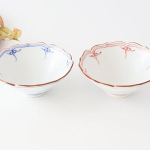 Bellflower-shaped Small Bowl Red | Kobachi Hasami Ware