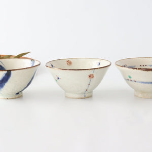 Minami Kiln Annanrakugaki Rice Bowl Gosu  | Mino Ware