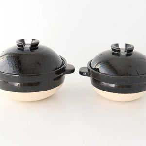 Nagatanien Kamado-san Donabe 3cups | Japanese Clay Pot Iga Ware