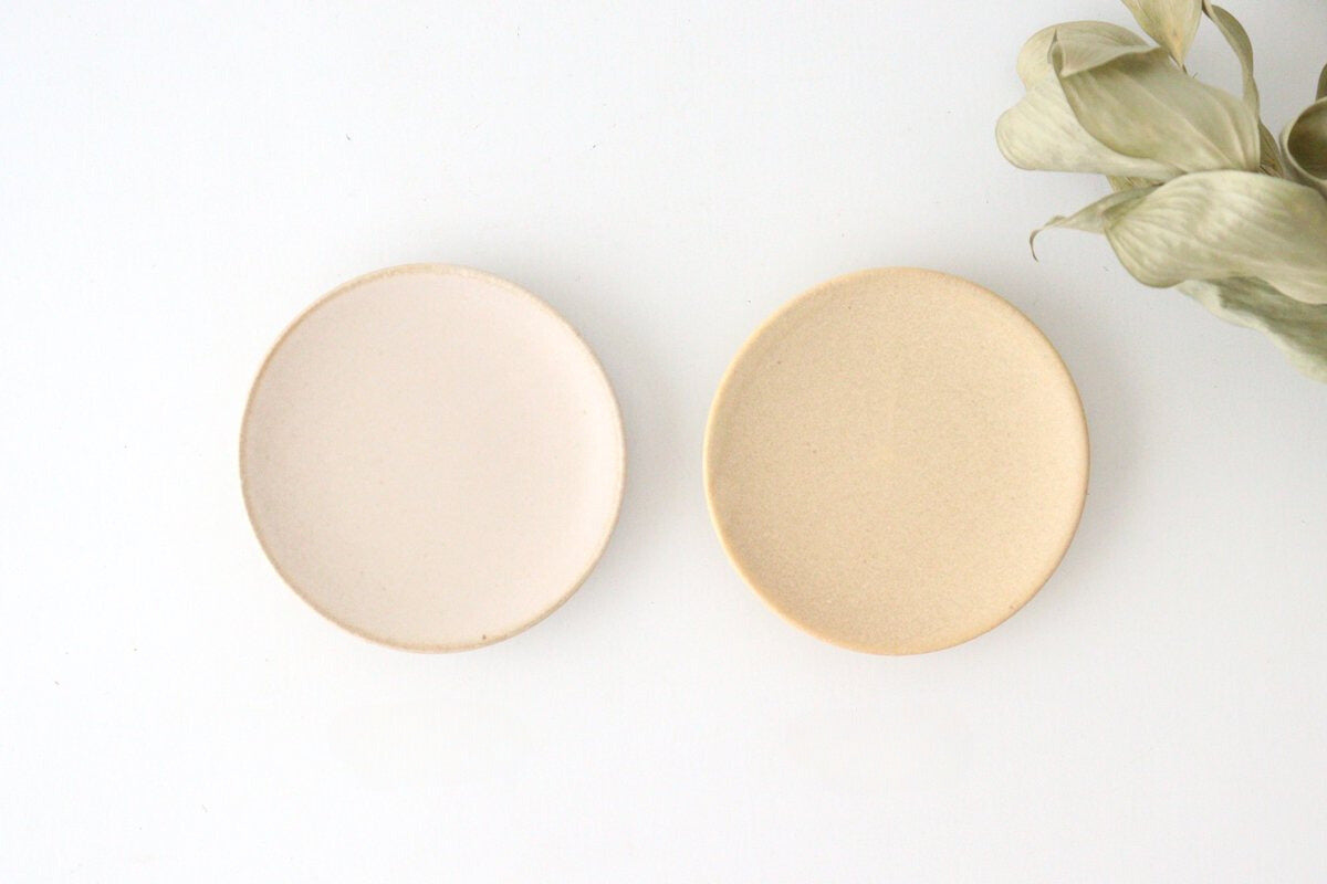 Sauce Plate Beige 9cm/3.5in | Mino Ware