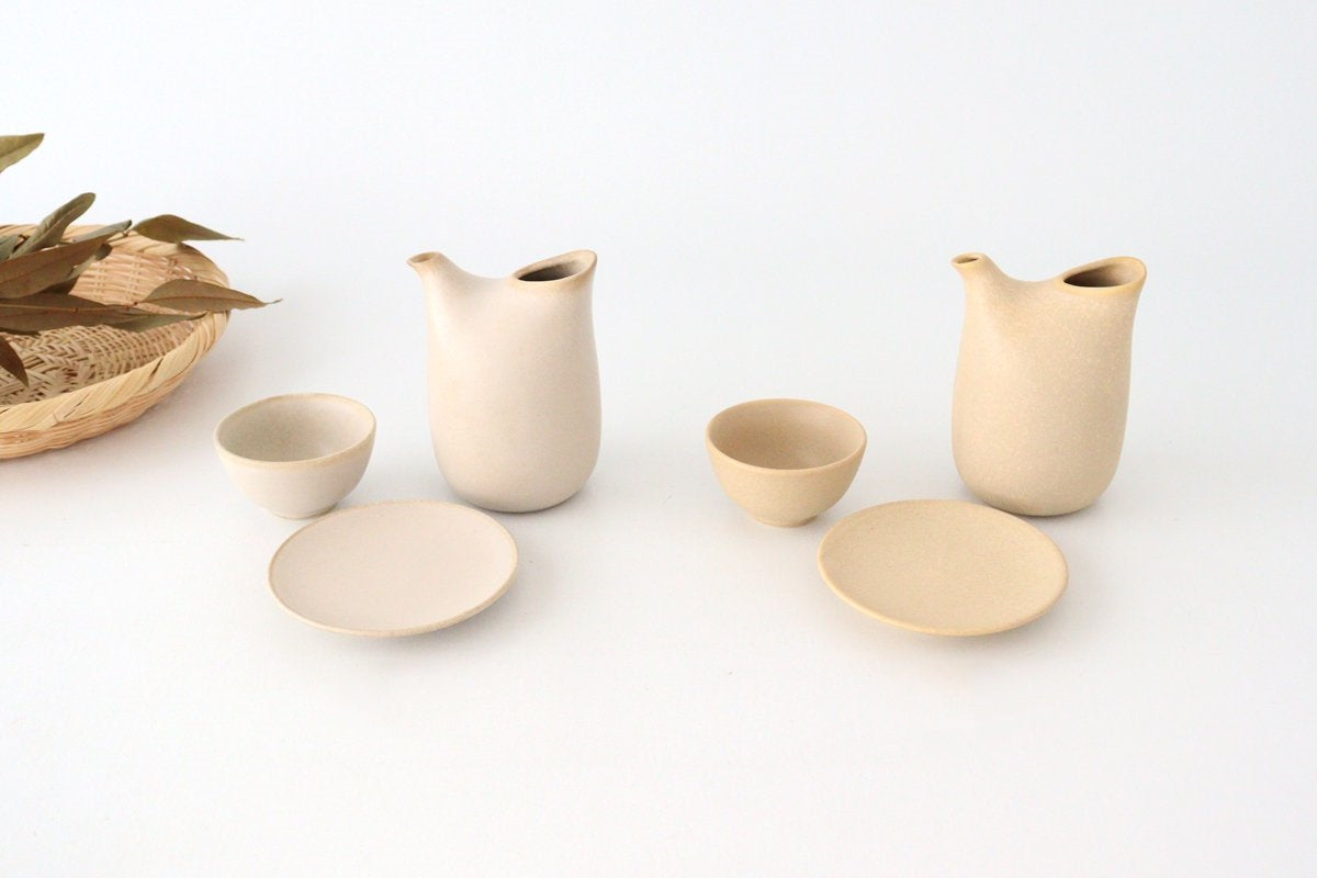 3-piece Sake Set White | Mino Ware