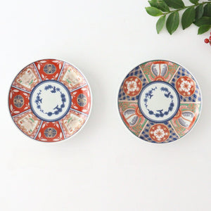 Rinkurou Kiln Small Round Plate Old Imari Style Flower Pattern 12cm/4.7in | Hasami Ware