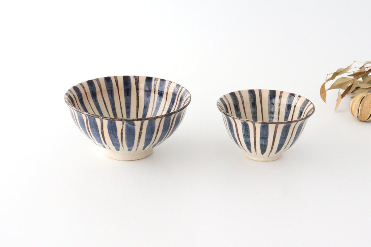 Donburi Bowl Straw Pattern Blue | Mino Ware