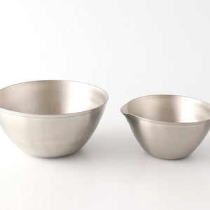 aikata/Yoshikawa Stainless Steel Lipped Bowl Large