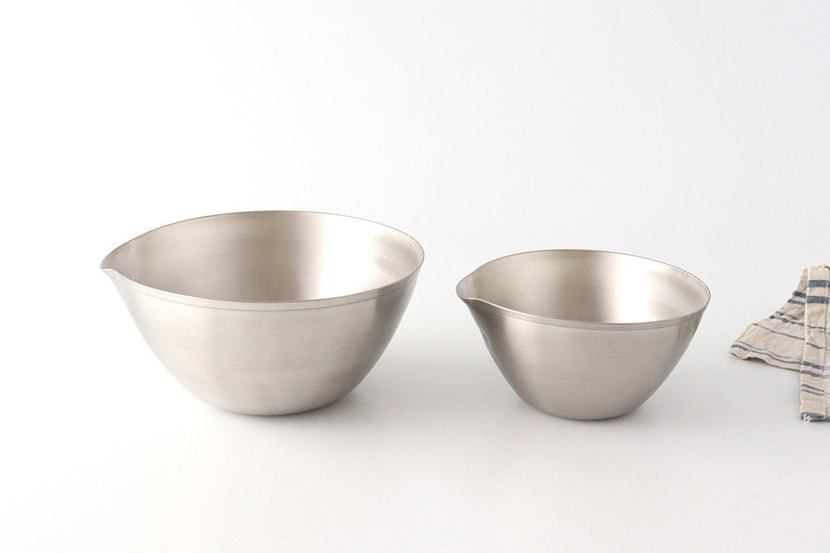 aikata/Yoshikawa Stainless Steel Lipped Bowl Large