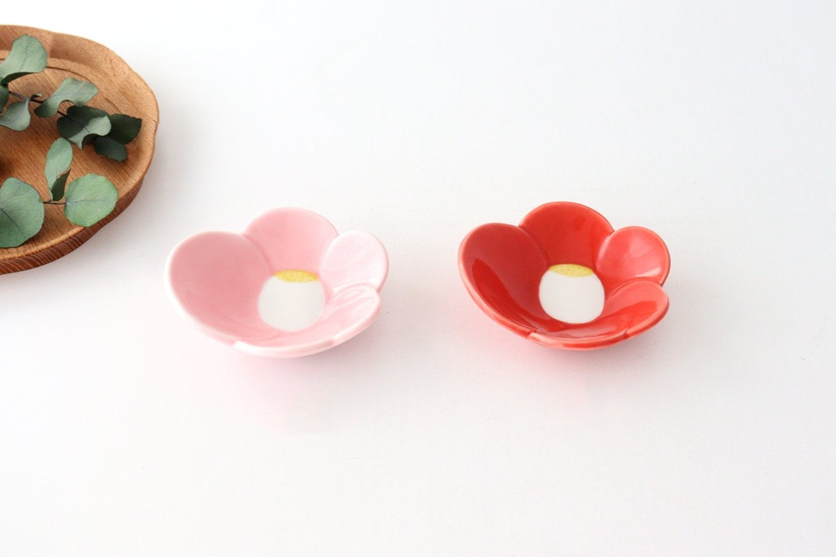 Small Plate Red Camellia | Arita Ware