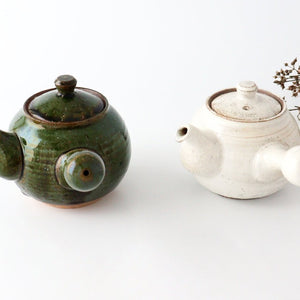 Japanese Teapot Kohiki White | Kyusu Mino Ware