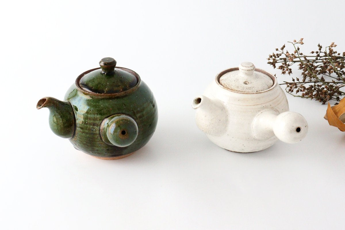 Japanese Teapot Kohiki White | Kyusu Mino Ware