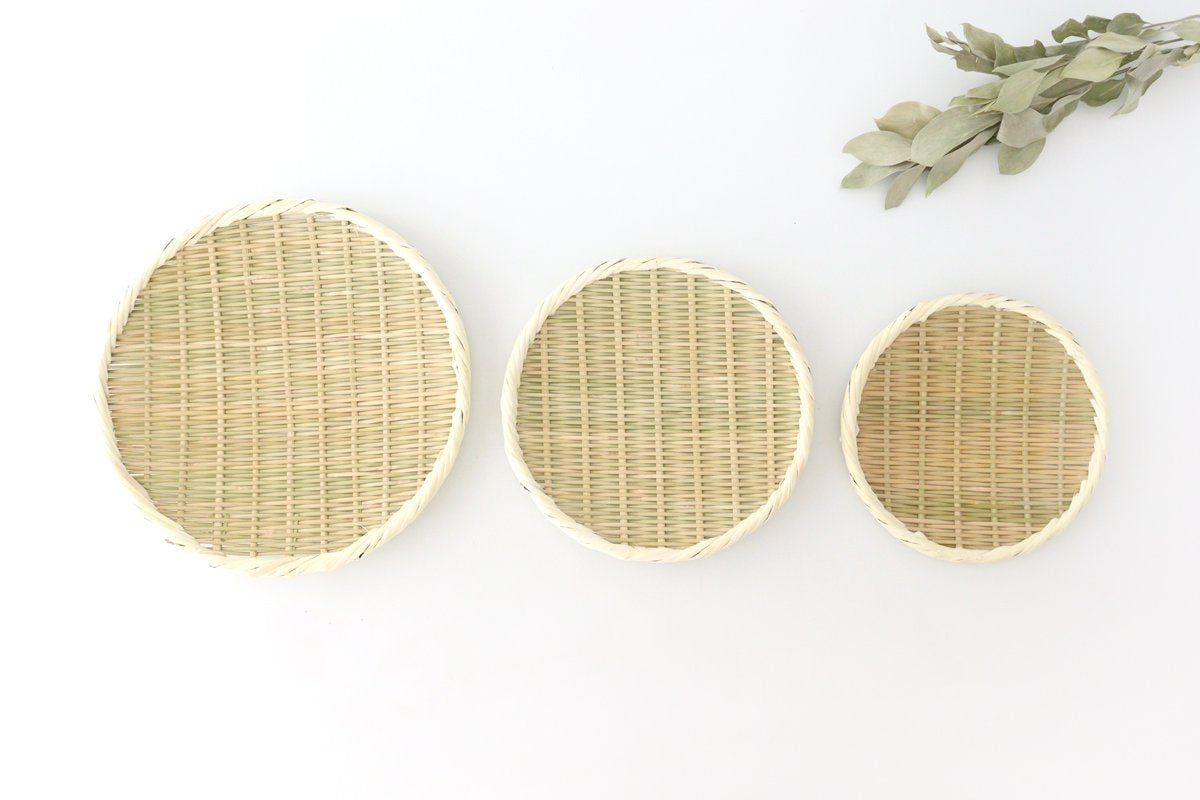 Japanese Bamboo Bascketery Tray 21cm | Niigata Bamboo Crafts