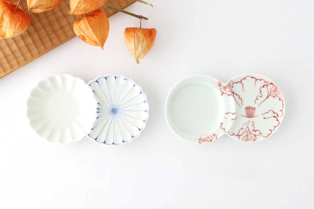 Two Chrysanthemum Sauce Plate | Arita ware