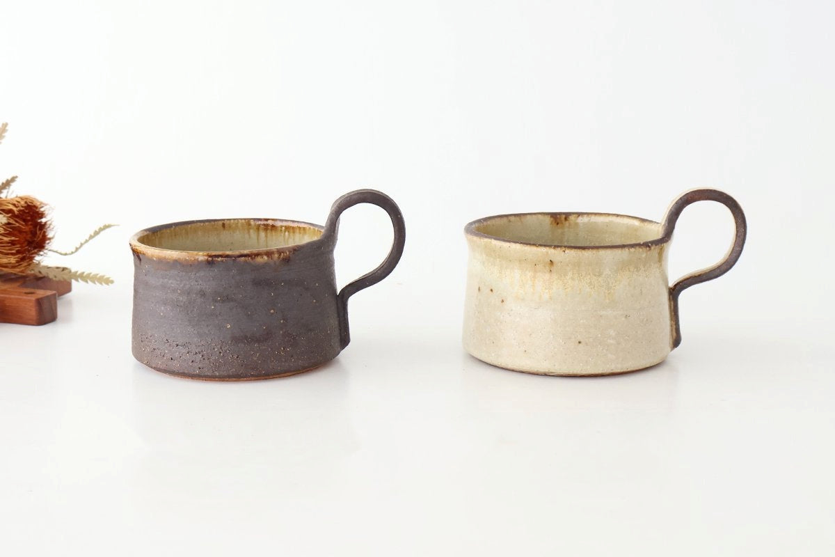 Kosendo Soup Mug Brown Tag | Shigaraki Ware