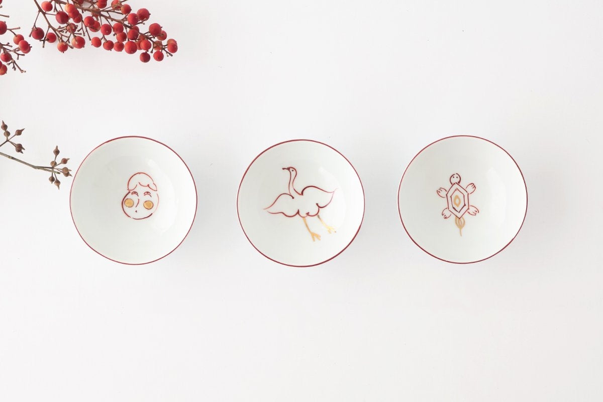 Sauce Plate White Crane | Hasami Ware