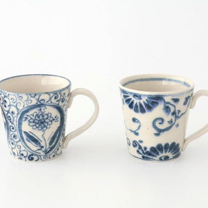 Mug Blue Flower Annan | Mino Ware