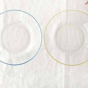 POTPURRI bitte Round Glass Plate Blue 20.5㎝/8in