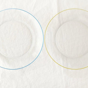 POTPURRI bitte Round Glass Plate Yellow 23.5㎝/9.3in