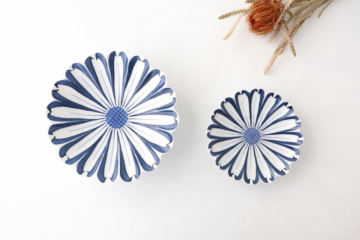 Chrysanthemum Plate Blue Medium | Hasami Ware