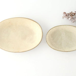 [UTSUWABI special order]Small Oval Bowl Matte Ash | Kobachi Mino Ware