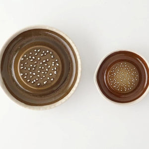 Motoshige Pottery Grater Matte White Small | Iwami Ware