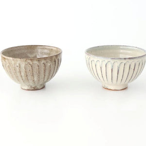 Rice Bowl White-Carved | Shigaraki Ware