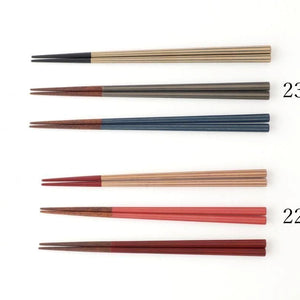 KORINDO Octagonal Chopsticks Negoro 22cm /8.7in