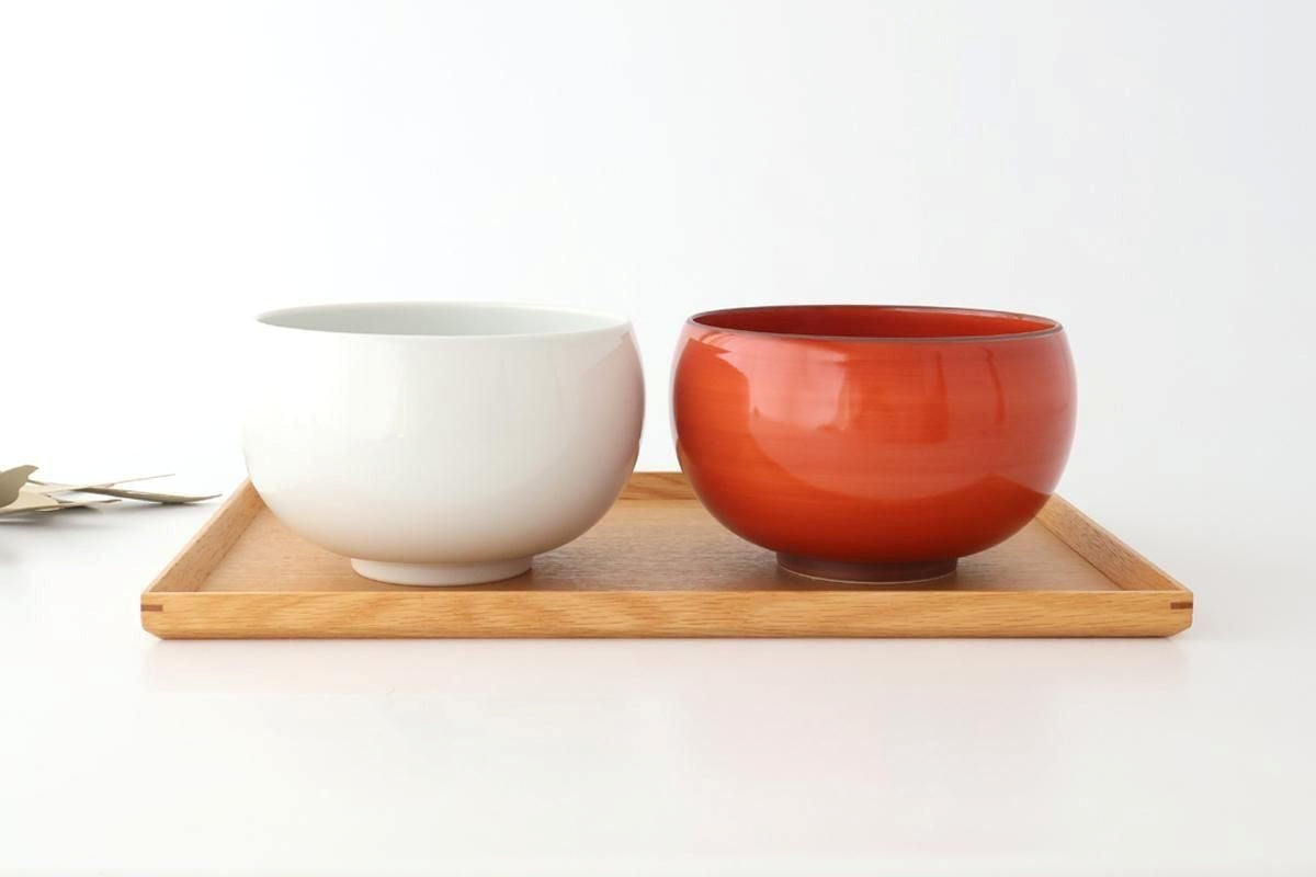 Round Donburi Bowl Red | Hasami Ware