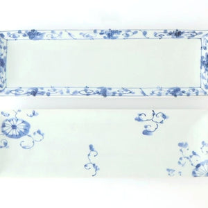 Rectangle Plate Peony Arabesque｜Sushi Plate Arita Ware
