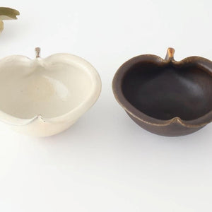 Furutani Seitosho Apple-shaped Bowl White 15㎝/6in