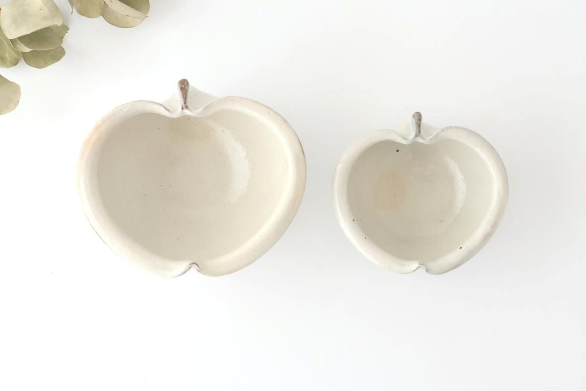 Furutani Seitosho Apple-shaped Bowl White 15㎝/6in