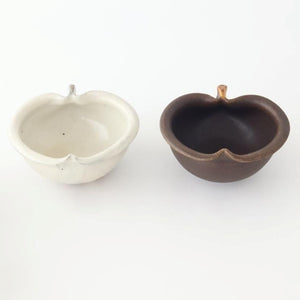 Furutani Seitosho Apple-shaped Bowl White 11㎝/4.3in