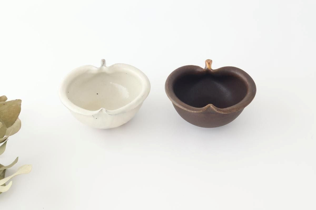Furutani Seitosho Apple-shaped Bowl White 11㎝/4.3in