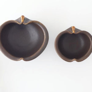 Furutani Seitosho Apple-shaped Bowl Dark Brown 11㎝/4.3in